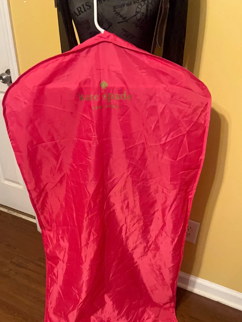 KATE SPADE PINK NYLON DOUBLE ZIP XL GARMENT BAG 48.5